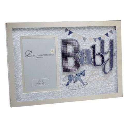 Laura Darrington Typography Collection Frame 4"x6" Baby Boy