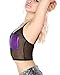 iHeartRaves Mermaid Mesh Rave Crop Top (Small/Medium, Purple)