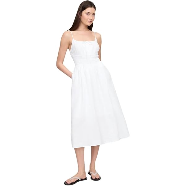 GAP Womens Mixed Media Midi Dress Chino M at Amazon Women's Clothing store GAP Womens Mixed Media Midi Dress Chino M at Amazon Women's Clothing store