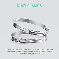 Drasum 6 Inch Duct Easy-to-Install 8-Feet Air Duct
