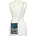 Embroidered Floral Travel Crossbody (Black)