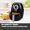 Tower T17005 Health Manual Air Fryer Oven with Rapid Air Circulation and 30 Min Timer, 3.2 Litre, Black