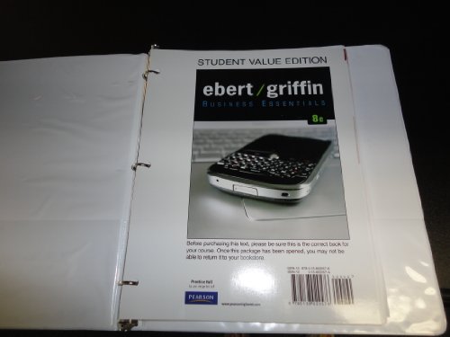 Business Essentials, Student Value Edition (8th Edition)