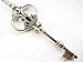 Large Skeleton Key Necklace, Antique Silver Finish Key, Ornate Victorian Style, Crown Necklace, Long Necklace