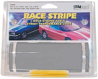 TrimbriteT1312 Race Stripe Silver 6"" X20'
