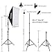 1350W Photography Lighting Softbox Lighting Kit Continuous Photo Video Lighting System with Sandbag and 5500K Bulb 20