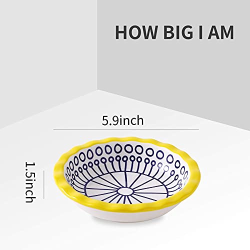 Mini Pie Pan Ceramic Pie Dish Set of 4 Individual Pie Plate Round Pie