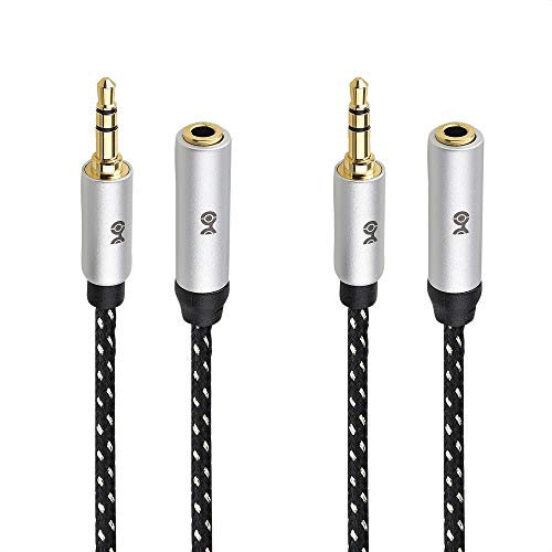 Cable Matters 2Pack Headphone Extension Cable 10 ft (3.5mm Extension