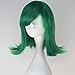 Miss U Hair Girl Adult Synthetic Short Wavy Green Hair Anime Cosplay Costume Wig C282