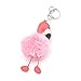 Fashion Flamingo Keychain Plush Doll Pendant Cute Keyring Synthetic Fur Gfit 1Pc