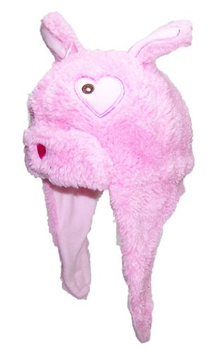 Best Winter Hats Girl's Baby/Toddler Fleece Hat with Puppy Face (One Size) - Light Pink