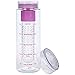 LA Organics Fruit Infuser Water Bottle 24 oz BPA Free Tritan Leak Proof Sport Water Bottle - Free Fruit Infusion Recipe Ebook Gift Included (Purple)