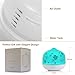 ISELECTOR 500ml Glass Aromatherapy Essential Oil Diffuser with 7 Changing LED Colors and Waterless Auto Shut-off - White Base