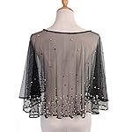 Zakia Women's mesh shawl evening dress wedding sequins shawl wrapped scarf Zakia Women's mesh shawl evening dress wedding sequins shawl wrapped scarf