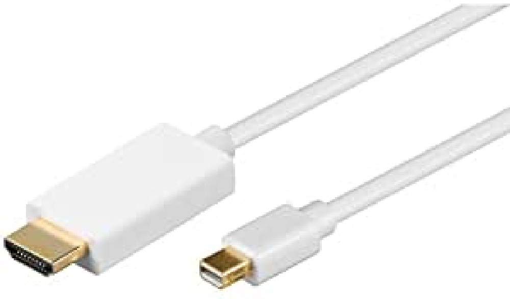Goobay 64860 Mini DisplayPort/HDMI™ adapter cable 1.2 gold-plated - Mini DisplayPort male > HDMI™ male (type A)