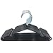 Kids Hangers Cute Childrens Hanger Space Saving Kids Metal Hanger with Plastic Coating Baby Clothes Hanger 20 Pack (Black)