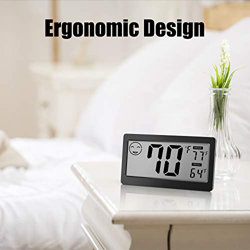 6 JLENOVEG+Thermometer+Hygrometer+Temperature+Attaching
