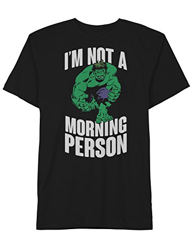 Incredible Hulk Morning Person Mens T-shirt (Small)