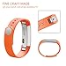 Vancle Fitbit Alta Bands, Newest Adjustable Replacement Bands for Fitbit Alta/Fitbit Alta Band/Fitbit Alta Bands (with Metal Clasp, No Tracker), Orange, Small