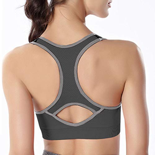 image for WANAYOU Women's Racerback Sports Bras Medium Impact Fitness Workout Ru