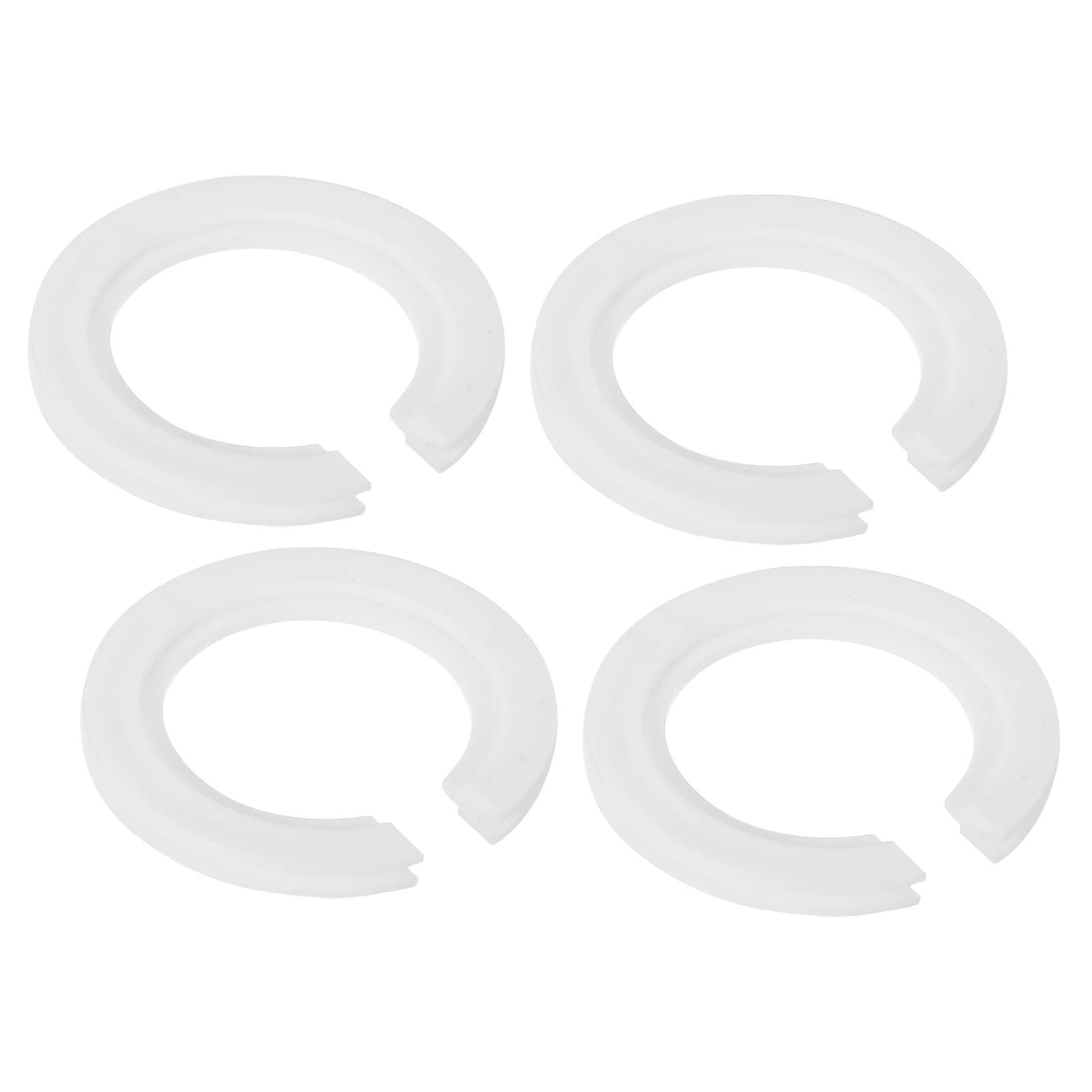 PATIKIL E27 to E14 Lamp Shade Reducing Ring, 4 Pack Lamp Holder Adapter Ring Converter Reducer Fitting Light Fixtures Replacement, White