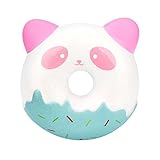 Kawaii Squishies Panda Donuts Cat Squishy Scented Slow Rising Stress Relief Toy (A)