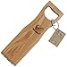 BBQ Wooden Grill Scraper Cleaner Pro, Made in USA, Red Oak Wood - Charcoal and Gas - Cleans top and Between Barbecue grates. Oil & Clean Grate. Sustainable and Safe Replacement for Wire Bristle Brush