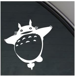 TOTORO STUDIO GHIBLI LAPUTA JDM WHITE COLOR WALL WINDOW CAR NOTEBOOK ADHESIVE VINYL MACBOOK BIKE CAR DECORATION HOME DECOR VINYL WALL ART HELMET ART STICKER DECAL