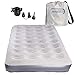 AeroBed Twin Air Mattress With Bag and Air Mattress Pump: Inflatable Mattress Twin, Blow Up Mattress With Air Bed Pump