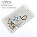 HAO PRO Extra Thick 4mm Welded Strong D Shape Rings D Ring Metal Heavy Duty Bronze 1 Inside Width 12 Pack for Dog Collars Harnesses Fabric Paracord DIY Strap Webbing Craft Smooth Rust Proof