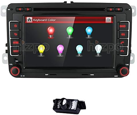 hizpo HD 7 Inch Double Din Car Stereo GPS DVD Navi for VW Golf Polo Passat Tiguan Jetta EOS+US Map+Camera Capacitive Screen hizpo HD 7 Inch Double Din Car Stereo GPS DVD Navi for VW Golf Polo Passat Tiguan Jetta EOS+US Map+Camera Capacitive Screen