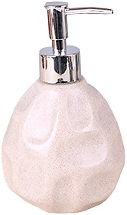 Environmental Protection Resin Hand Sanitizer Bottle Gravel Bottle Home Shower Gel Conditioner Bottle (Rice yellow)