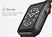 MoKo Tempered Glass Screen Protector for Apple Watch 38mm, [2-PACK] Premium HD Clear Shield Cover Anti-Scratch Film for iWatch 38mm Series 1/2/3 2017, Black (Not Fit Apple Watch 42mm)