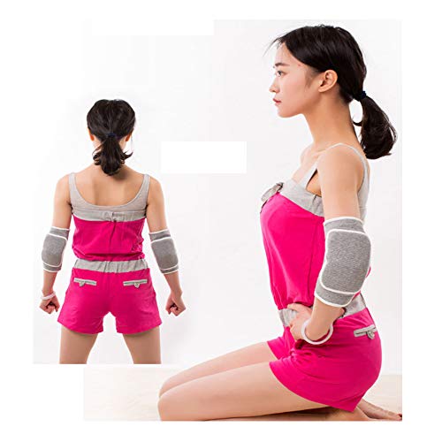 Zelen Elbow Pads Protector Knee Pads for Adults Padded Indoor Volleyball Cushion for Woman Gym Football Gardening Dance Knee Pads Soccer Sleeve Heel Brace Athletic Soft (Gray) - Thumbnail 4