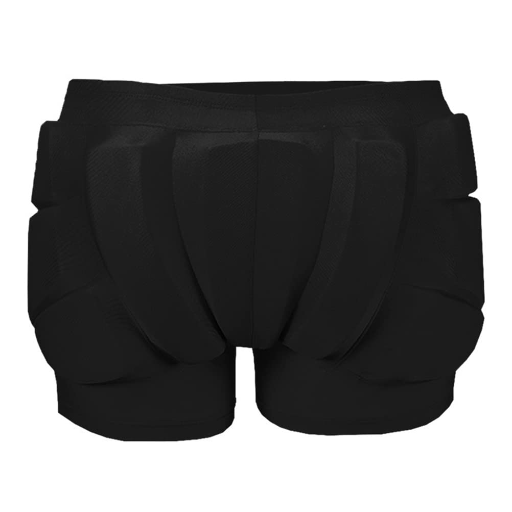 KENANLAN Kids Hip Protection Pads, 3D Protection Padded Shorts, Eva Padded Shorts Impact Protection Protective Gear, for Skateboarding Snowboarding Skating (black)