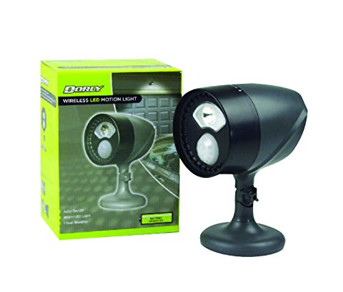 Dorcy 120-Lumen 180-Degree Wireless Motion-Sensor LED Flood Light with 4-Way Swivel Mounting Bracket and Hardware, Black (41-1071) - Thumbnail 3