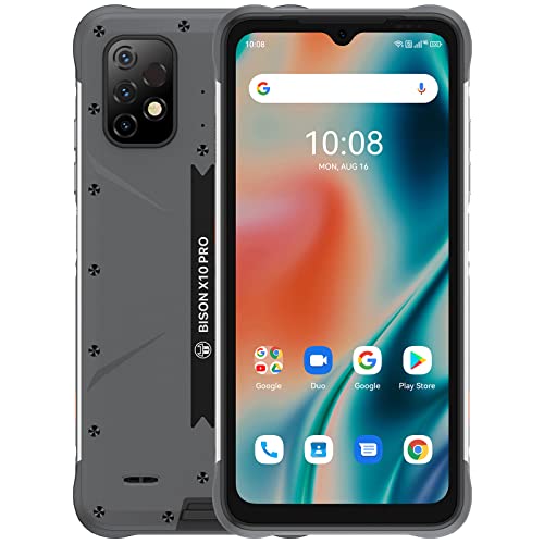 UMIDIGI Bison X10 PRO Rugged Unlocked Cell Phones, IP69K Rating Waterproof and Dustproof Smartphone, Android 11 NFC, 6.53" FHD Screen, 6150mAh Battery