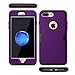 RabeMall Shockproof Case for iPhone 7 Plus,Sturdy and Durable and Slim Fit Case,Purple Black