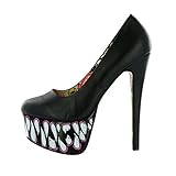 Iron Fist - Timmy Chew Black Womens Super Platform Pumps
