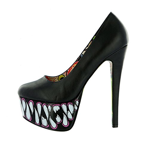 Iron Fist - Timmy Chew Black Womens Super Platform Pumps