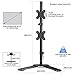 Suptek Dual LED LCD Monitor Stand up Free-Standing Desk Mount Extra Tall 31.5″ Pole Heavy Duty Fully Adjustable Stand Vertical Array for 2 / Two Screens up to 27 inch (ML6802)thumb 3