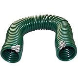 Plastair SpringHose PUWE650B94H-AMZ Light EVA Lead Free Drinking Water Safe Recoil Garden Hose, Green, 3/8-Inch by 50-Foot
