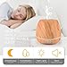 Diffuser, ESEOE Colorful Wood Gain Diffuser for Essential Oils,Aroma Essential Oil Diffuser with Adjustable Mist Mode,Auto Off Ultrasonic Diffuser for Home Office（Lasting 8-10/h） (500ML)