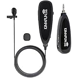Wireless Microphone System,KIMAFUN 2.4G Wireless Lavalier Microphone with Lavalier Lapel Mics,Wireless Transmitter &amp; Receiver for Computer,Speaker,Phone,Camera,Teaching and Public Speaking,G130