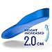 ELEFT Ultra Thin Men's Women's Height Increase Elevator Shoes Insoles, Heel Lifts 2cm up 0.8 inch Taller 1 Pair