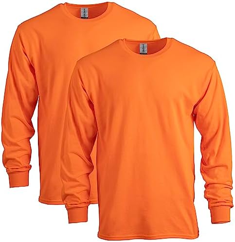 Fruit of the Loom Mens 5 oz. 100% Heavy Cotton HD Long-Sleeve T