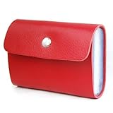 World Pride Red Soft Premium Leather Wallets Credit Card Holder ID Business Case Purse Unisex