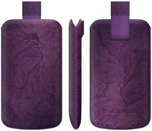 Katinkas Premium Leather Case for Nokia E71 Washed - 1 Pack - Retail Packaging - Purple (401966)