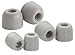 Comply Foam Premium Earphone Tips - Isolation T-500 (Platinum, 3 Pairs, S/M/L)