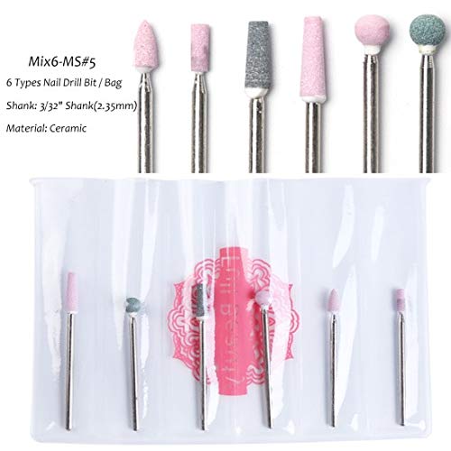 BlueShy9999-3Types Electric Nail Drill For Machine Diamond Ceramic Milling Cutter Bits Cuticle Clean Rotary Manicure Pedicure Tool CHJG/MS-1